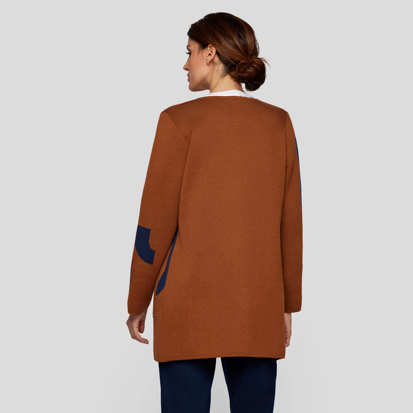Rabe Cardigan With Letter Details | Cognac