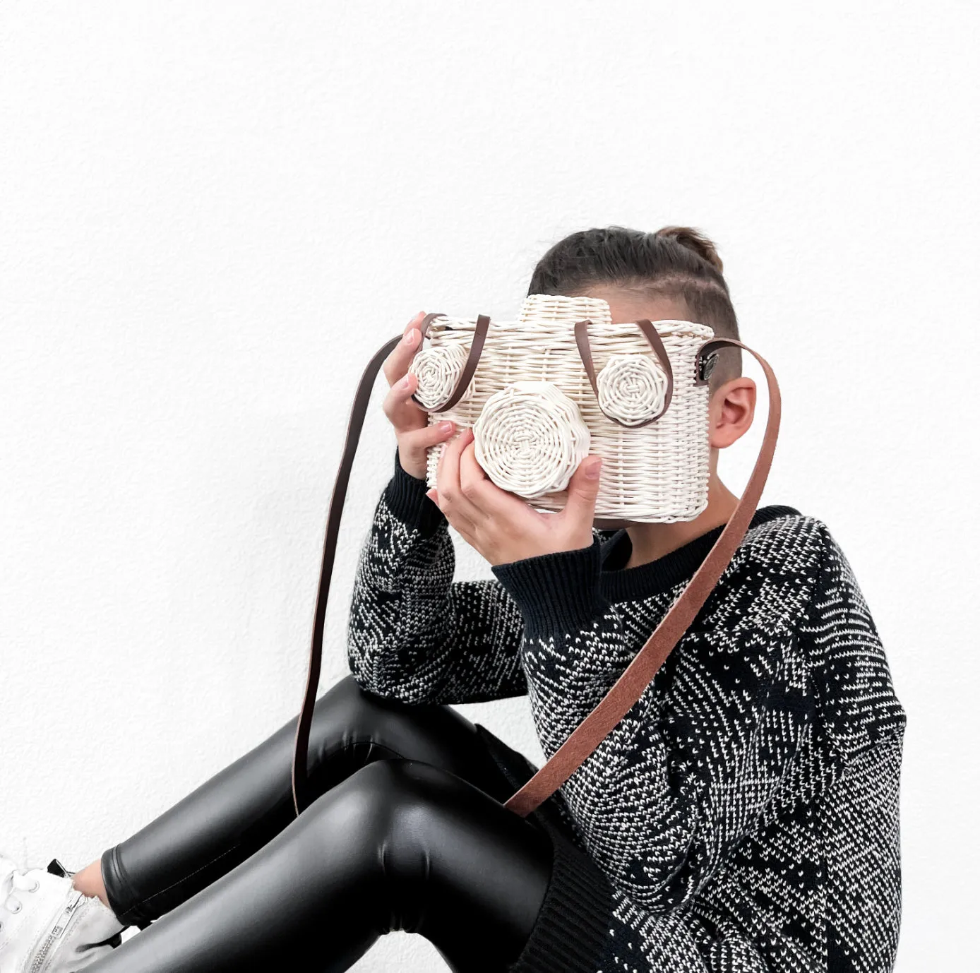 Rattan Camera Bag