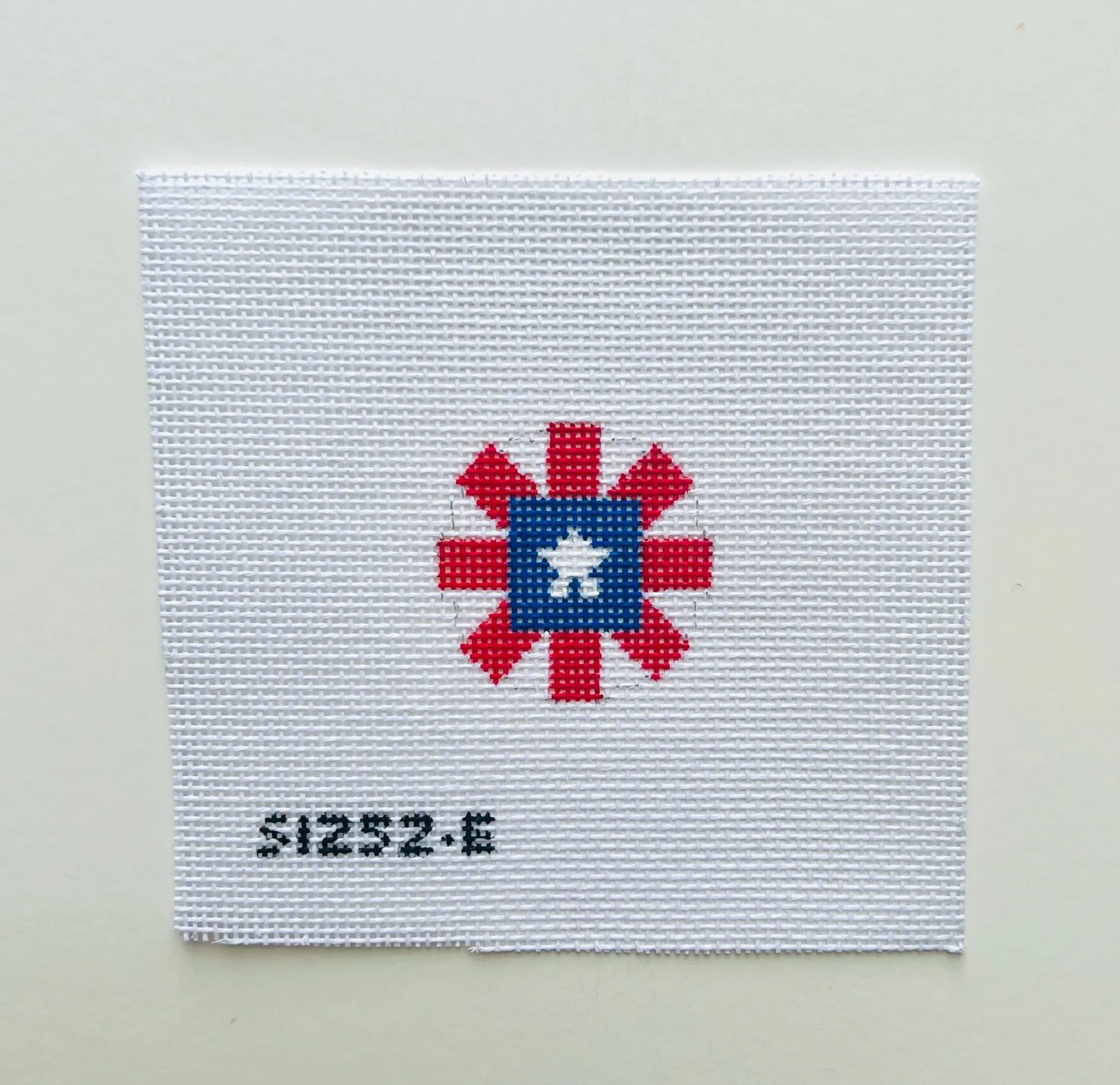 Red White and Blue Key Fob Insert Canvas
