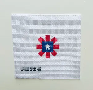 Red White and Blue Key Fob Insert Canvas