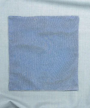 Regal Net Blue Pocket Square