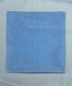 Regal Net Blue Pocket Square