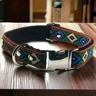 Regal Paws Designer Cotton Dog Collar 🌟