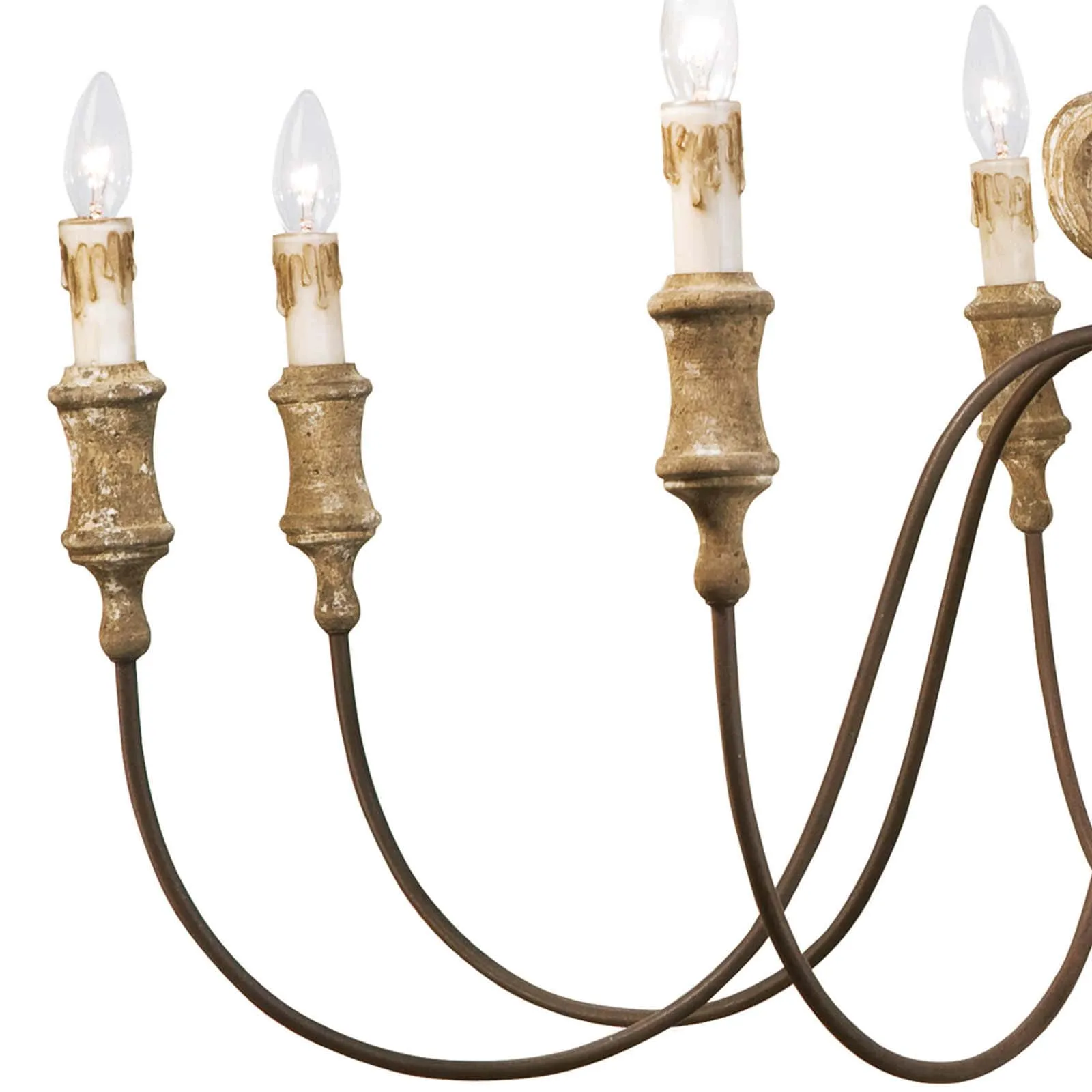 Regina Andrew  Wood Carved Chandelier
