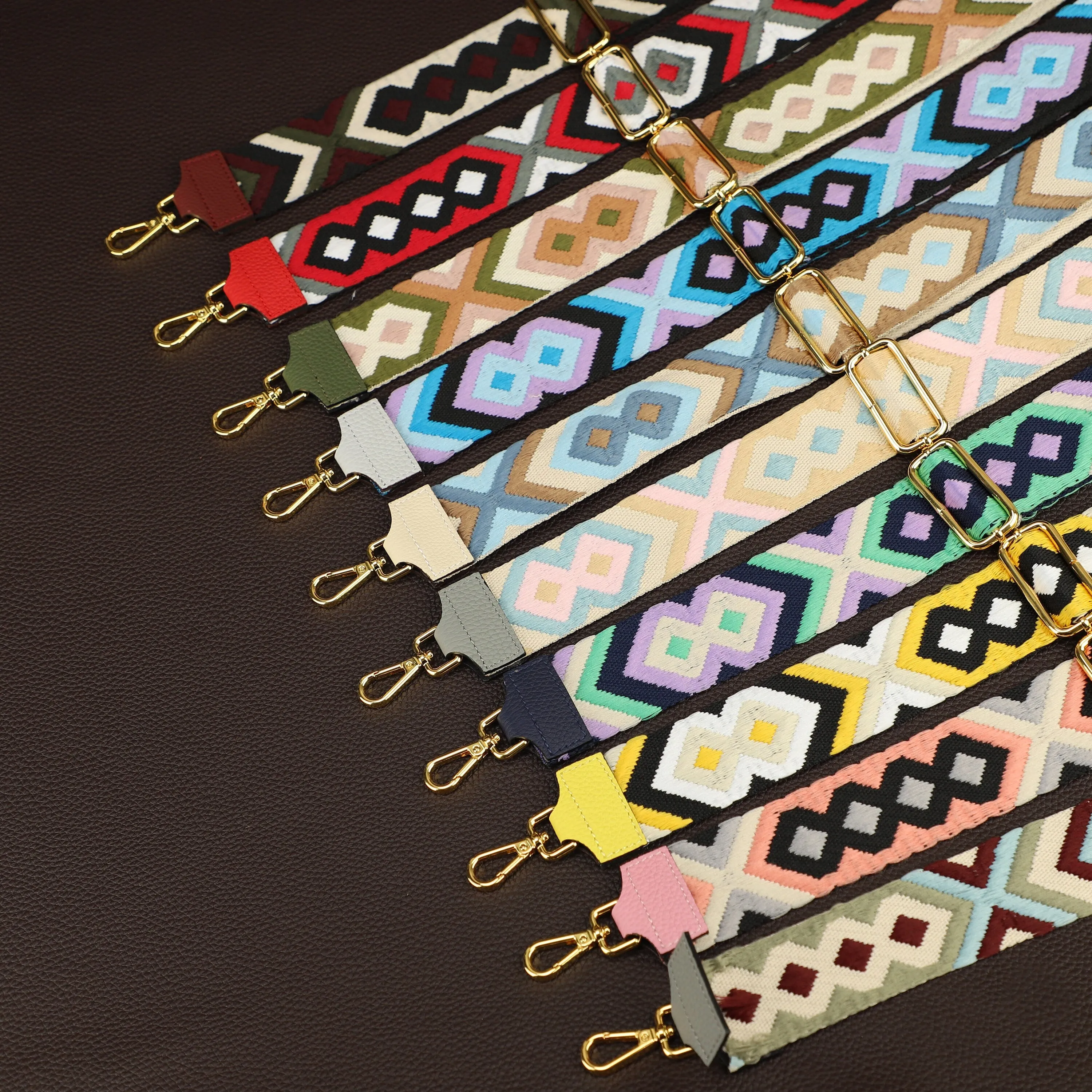 Retro Boho Patterned Strap for Bags, Wide Strap Shoulder Strap, camera bag straps, Fabric Bag Strap,crossbody strap,adjustable strap