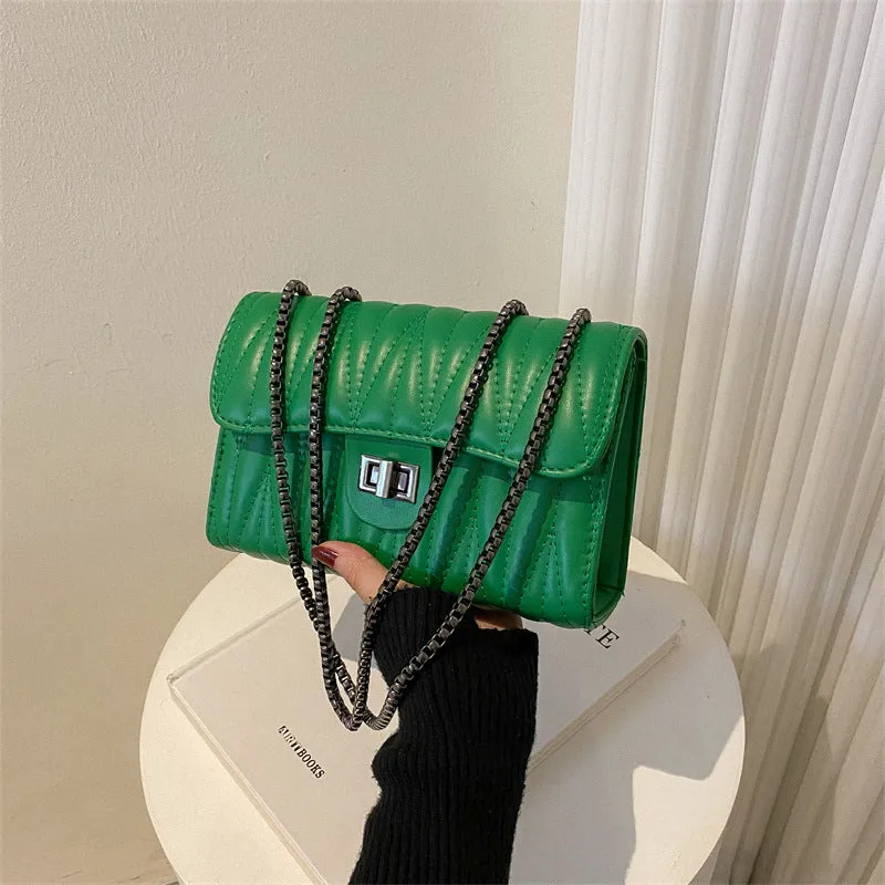 Retro Textured Diamond synthetic leather Small Bag