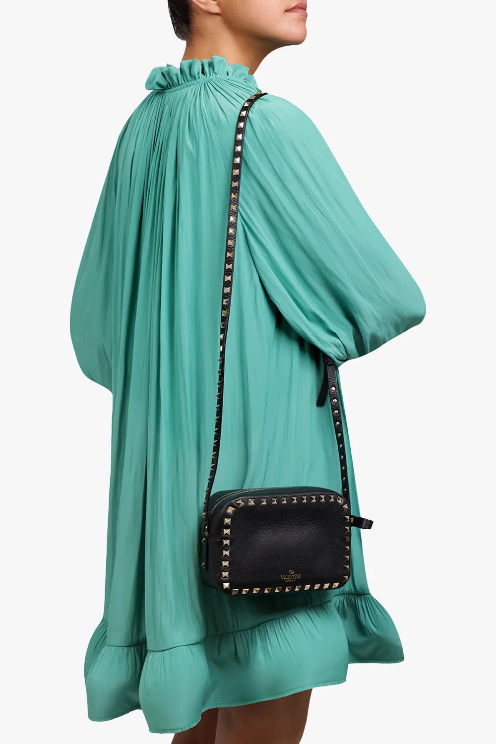 ROCKSTUD CAMERA BAG | BLACK