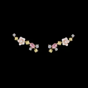 Rose Floral Ear Climbers
