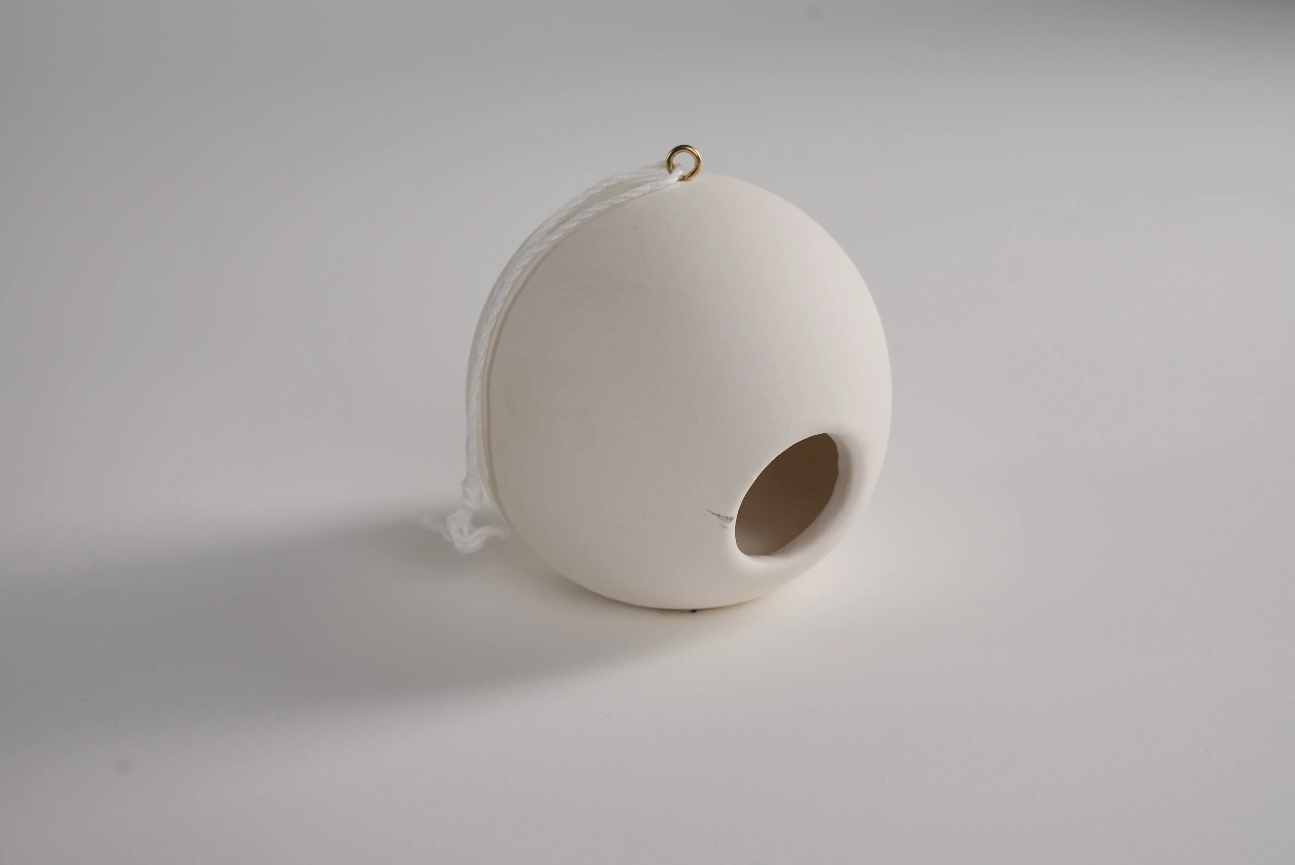 Round-Shaped Ceramic Birdhouse