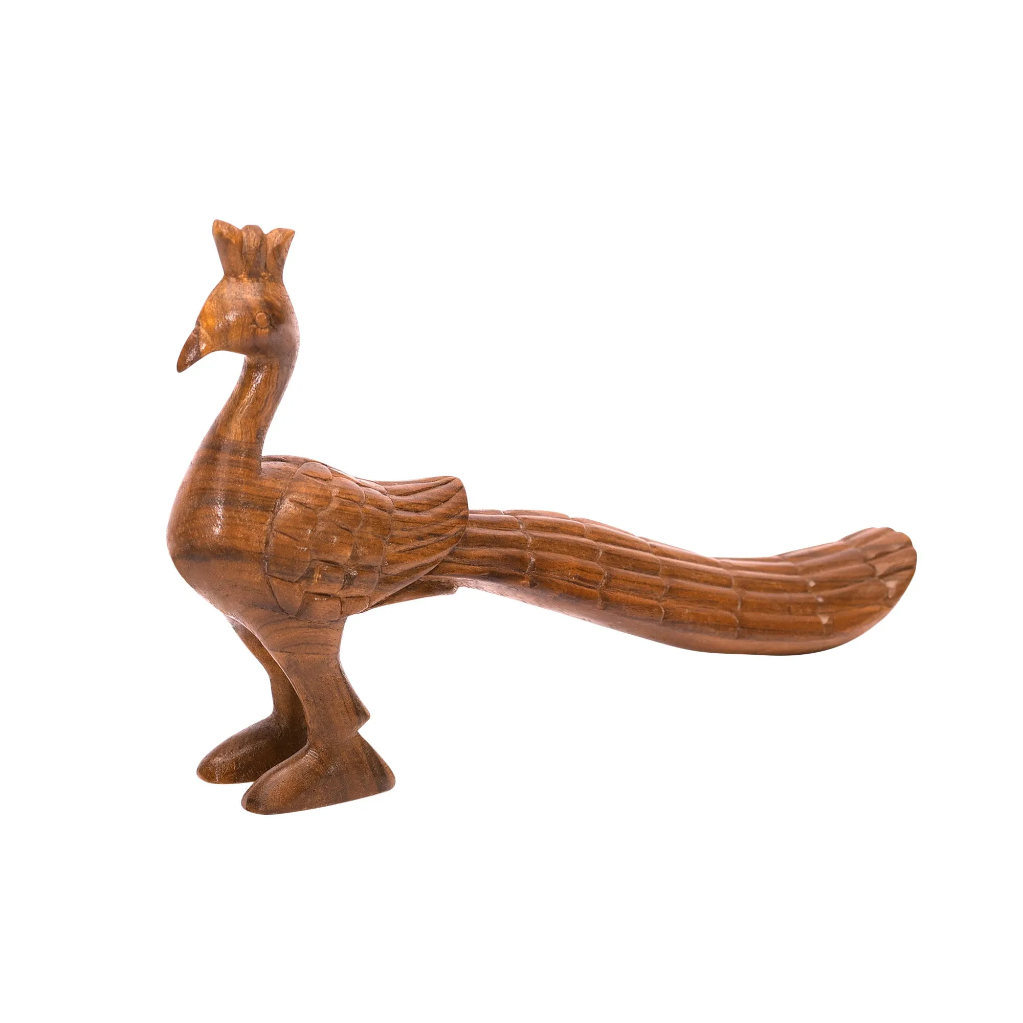 Royal Wooden Peacock Showpiece