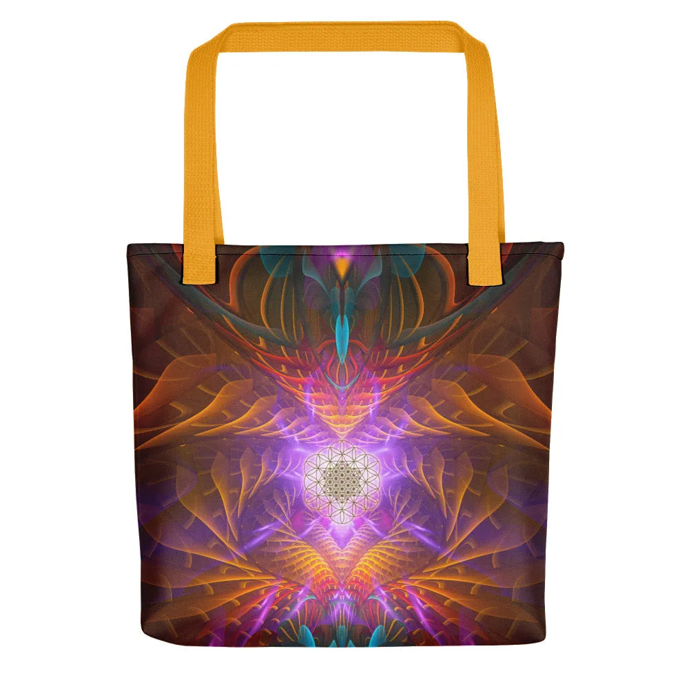 Sacred Geometric Shopping Bag | Tote Bags | Beach Bag | Sacred Flower