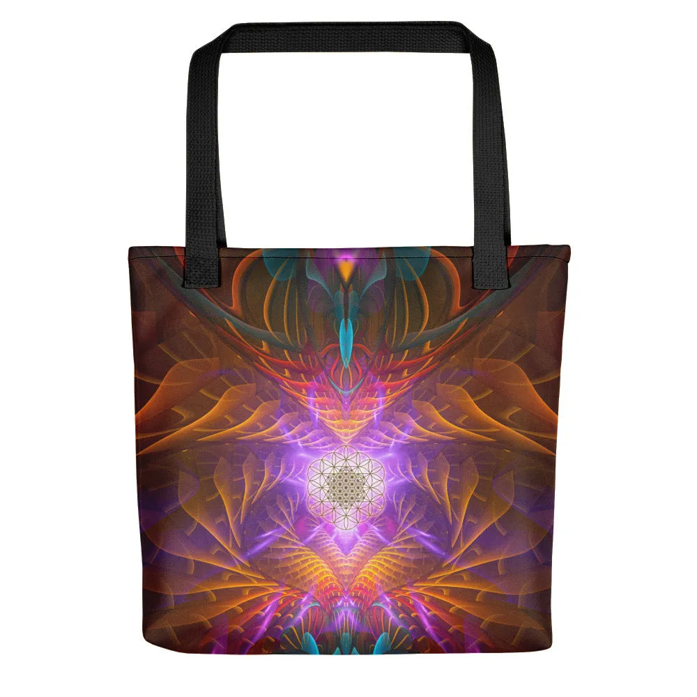 Sacred Geometric Shopping Bag | Tote Bags | Beach Bag | Sacred Flower