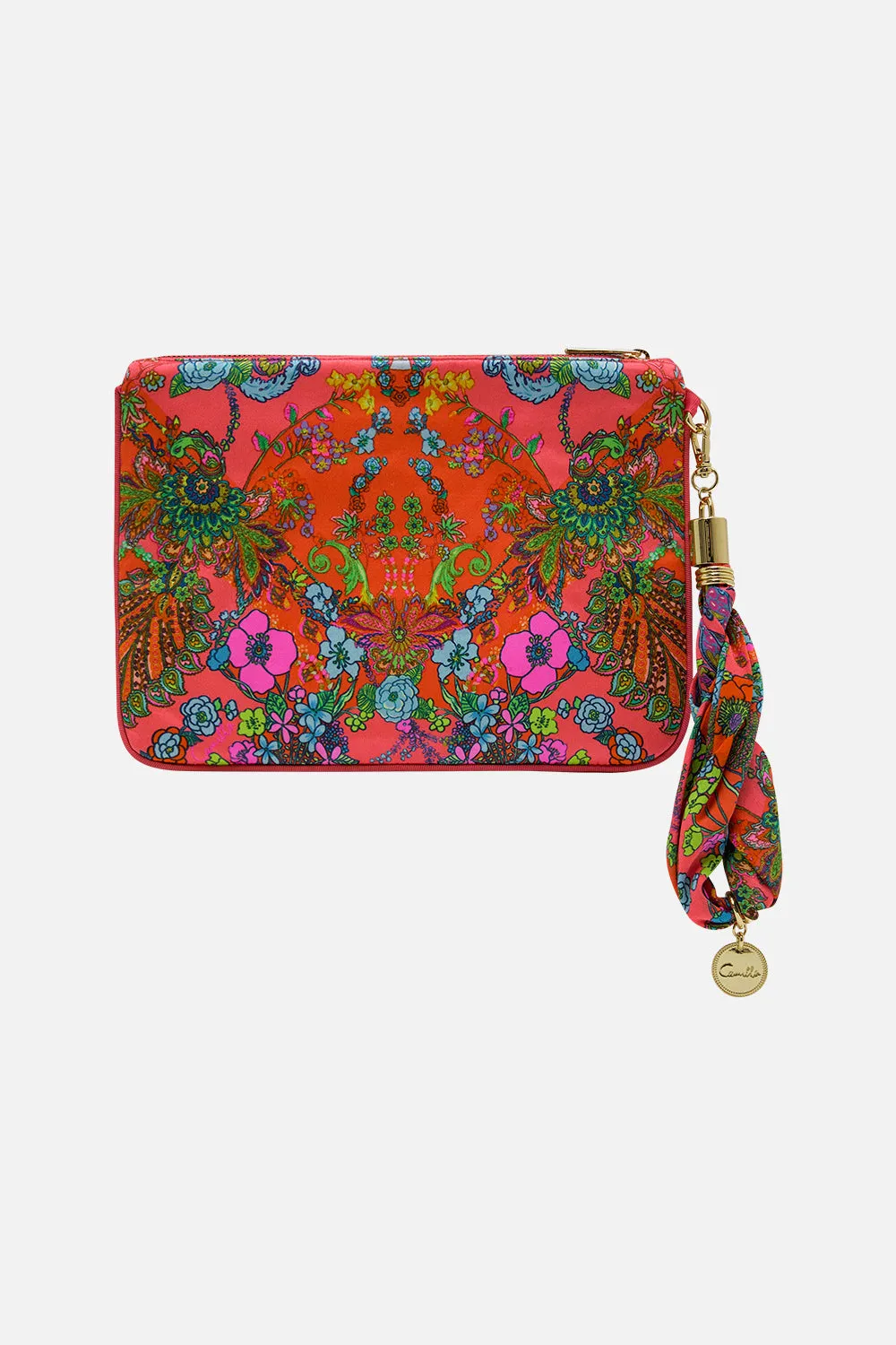 SCARF CLUTCH WINDMILLS AND WILDFLOWERS