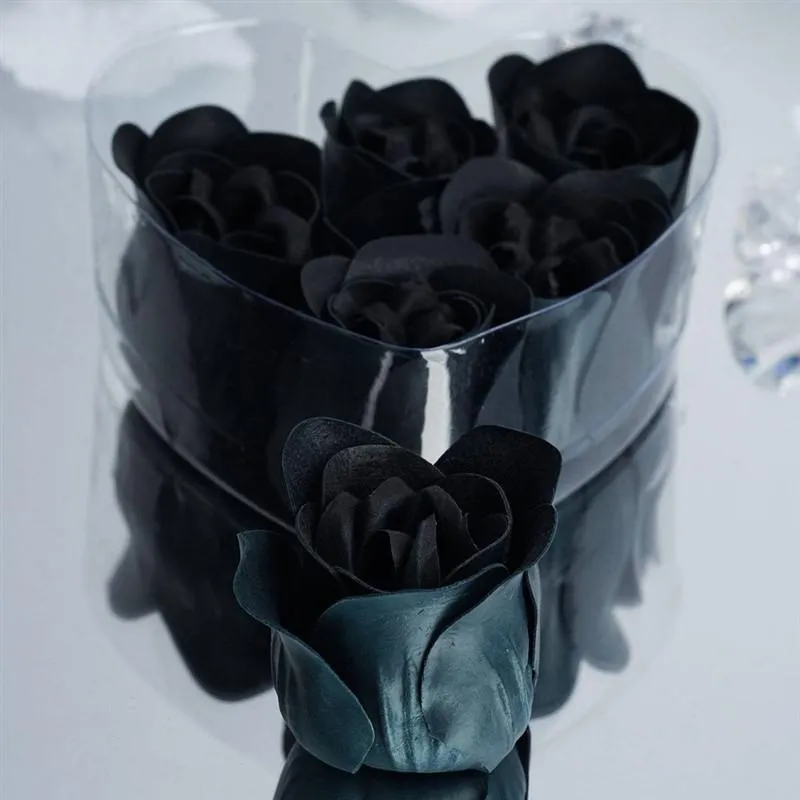 Scented Rose Soap Gift Box - Black