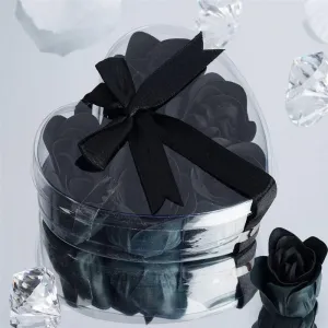 Scented Rose Soap Gift Box - Black