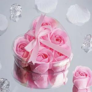 Scented Rose Soap Gift Box - Pink