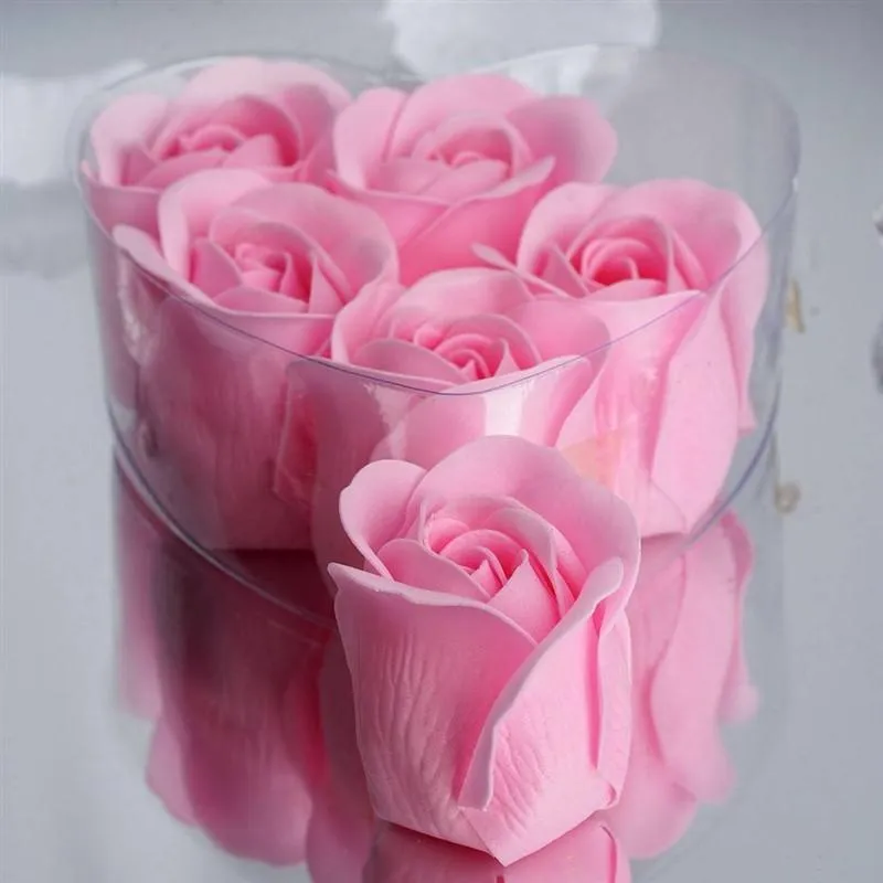 Scented Rose Soap Gift Box - Pink