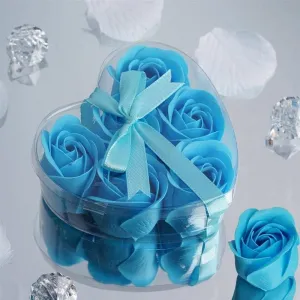 Scented Rose Soap Gift Box - Turquoise