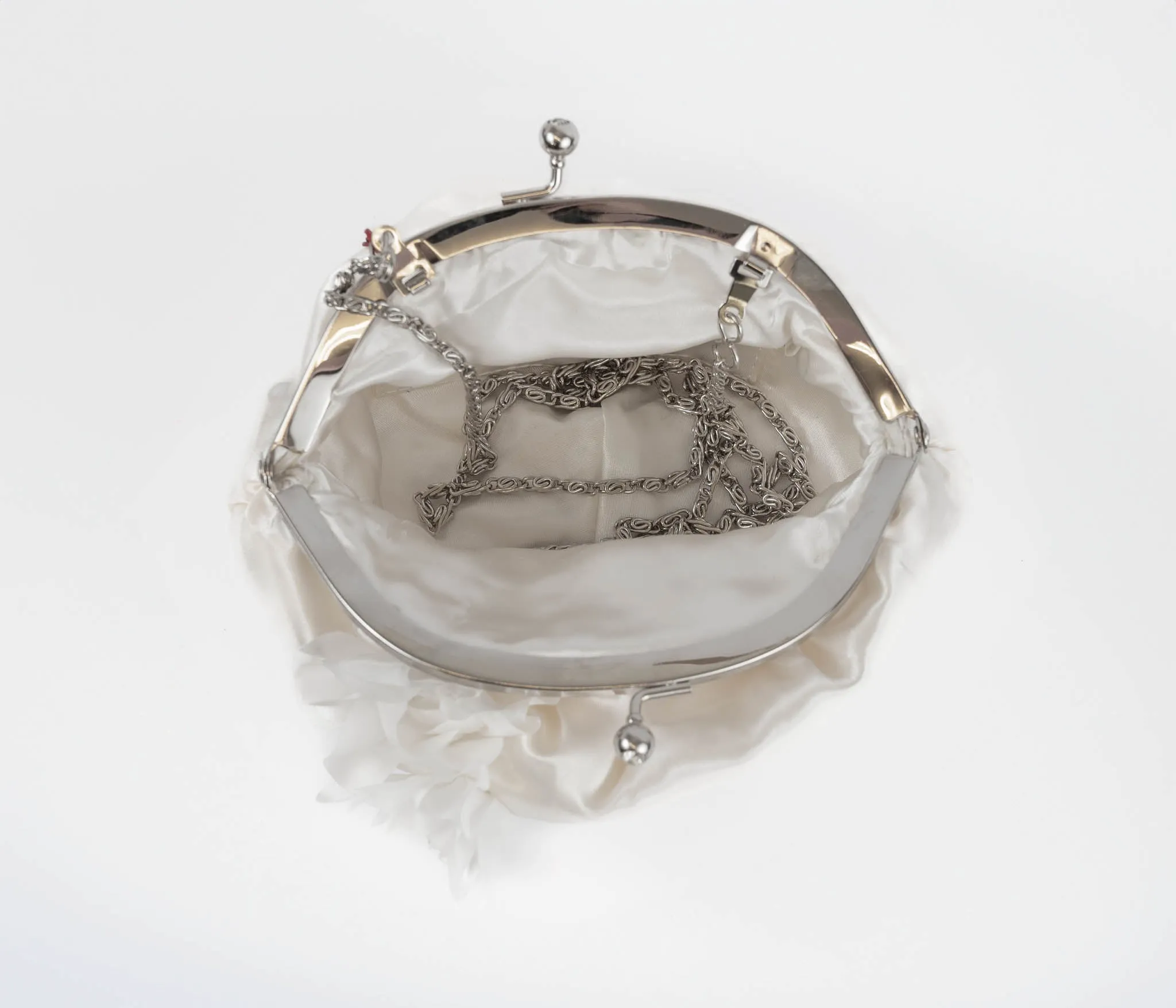 Serenade Ivory Rose Evening Bag