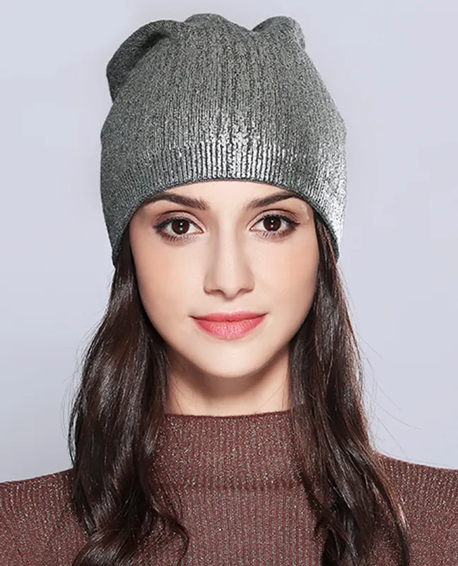 Shining Knitted Bonnet