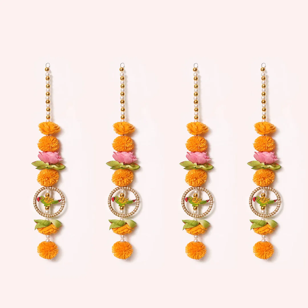 Shubh Laabh Floral Strings - Set of 4