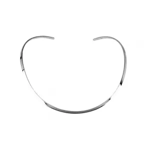 Silver narrow silver collar