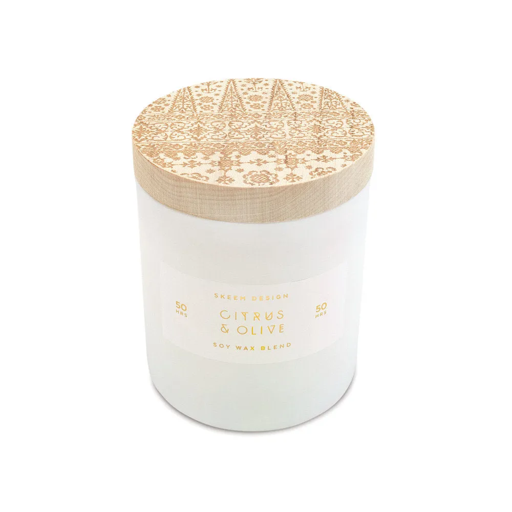 Skeem | Small Print Block Candle