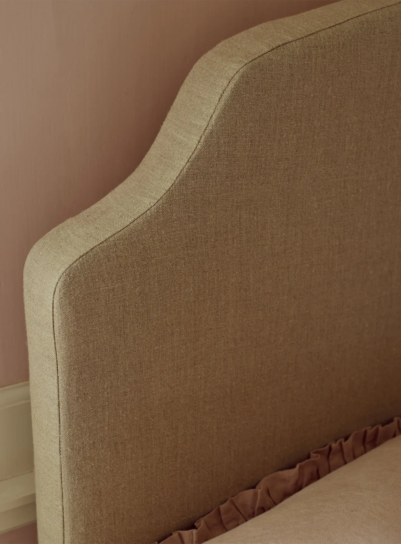 Sloane Bed, Heritage Ochre Stripe