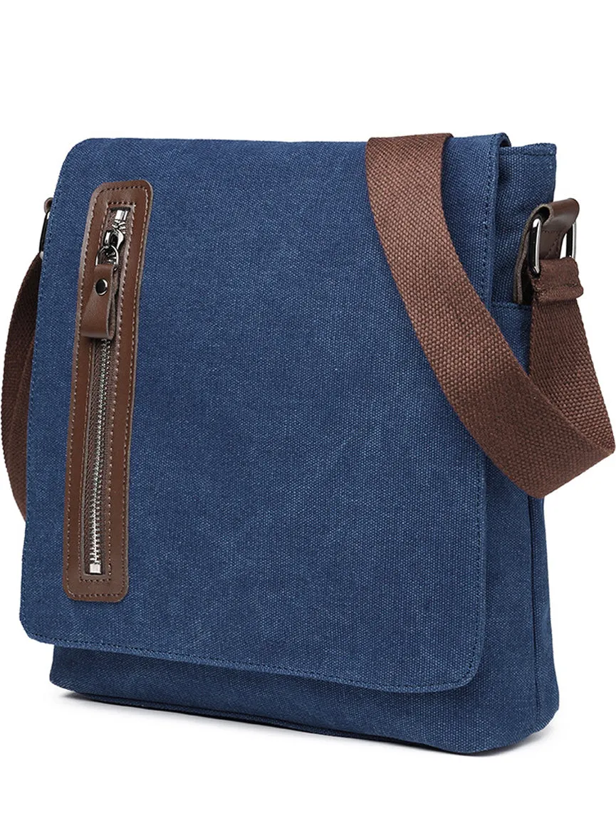 Small Canvas Crossbody Satchel Bag for Men Casual Messenger Bag