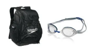 SPEEDO Team Pro Backpack /Vanquisher 2.0 Goggle Bundle