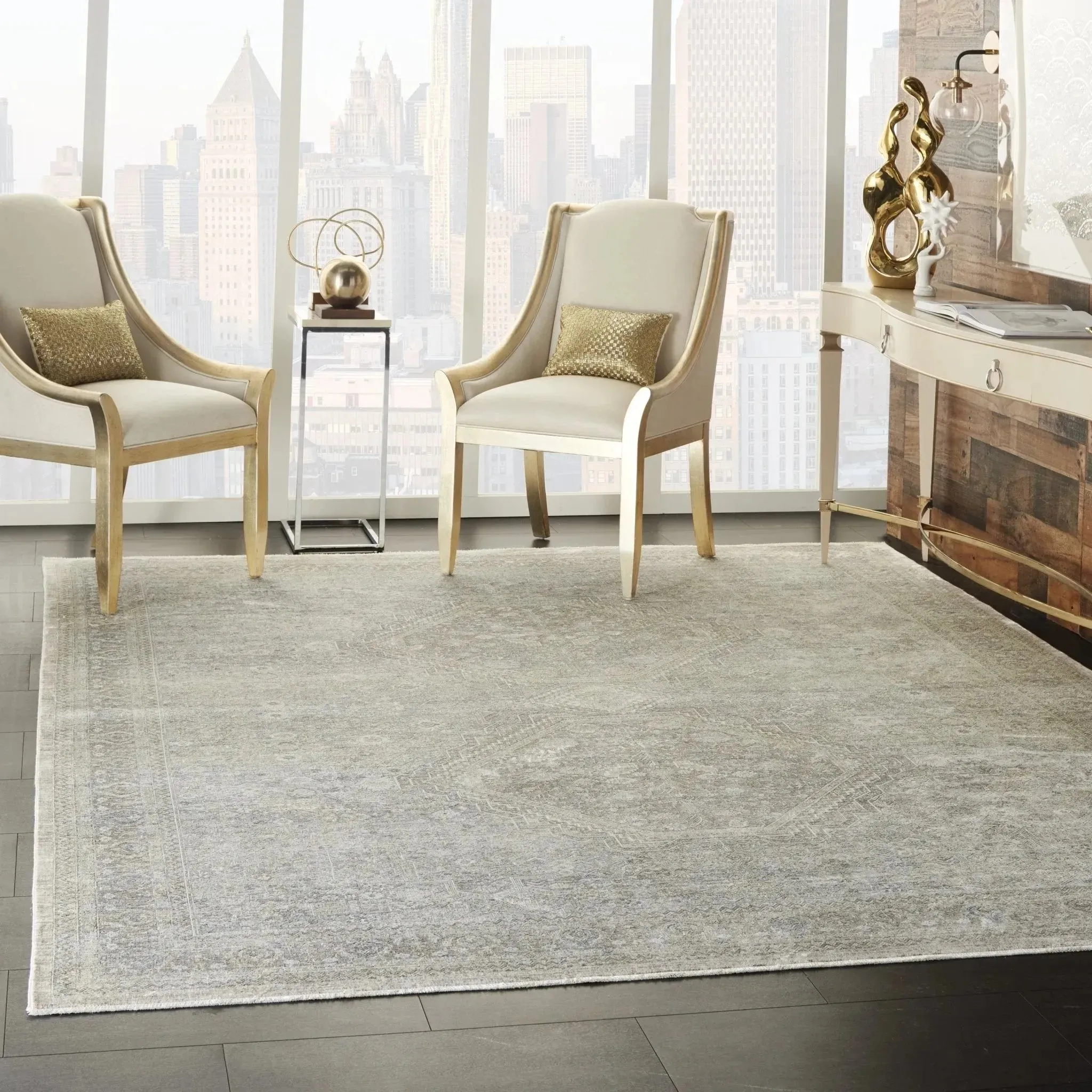 Starry Nights STN04 Cream Grey Rug