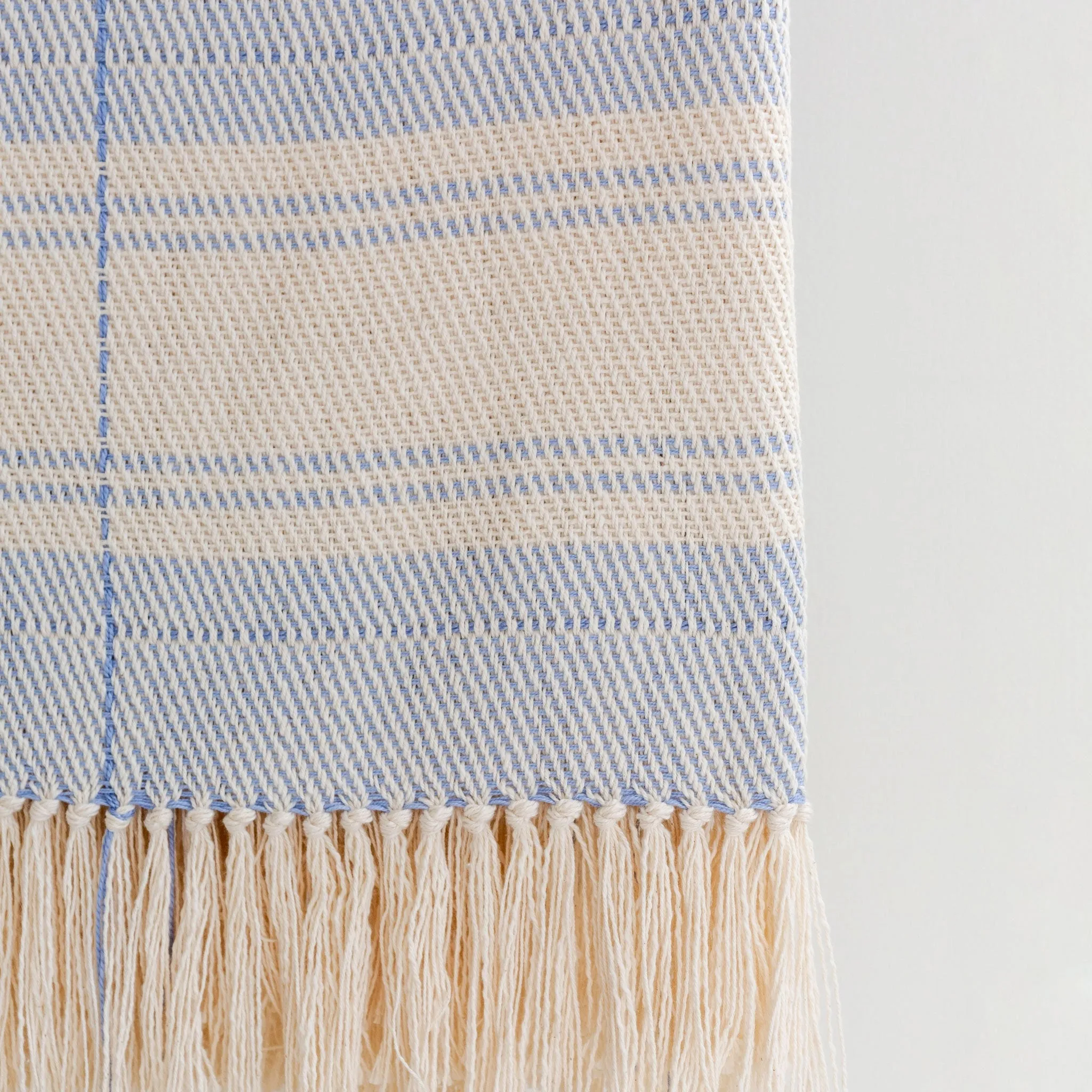 Summer Stripe Handwoven Cotton Throw