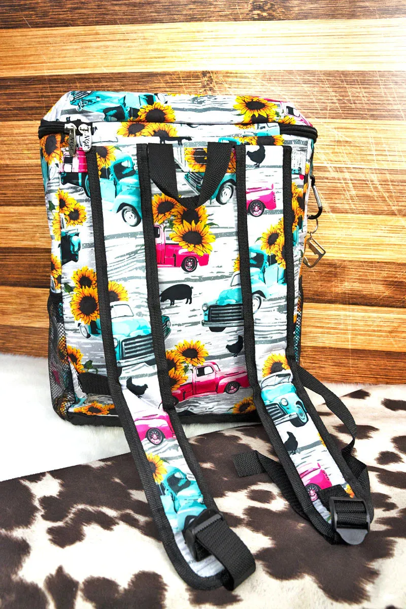 Sunflower Harvest Cooler Backpack