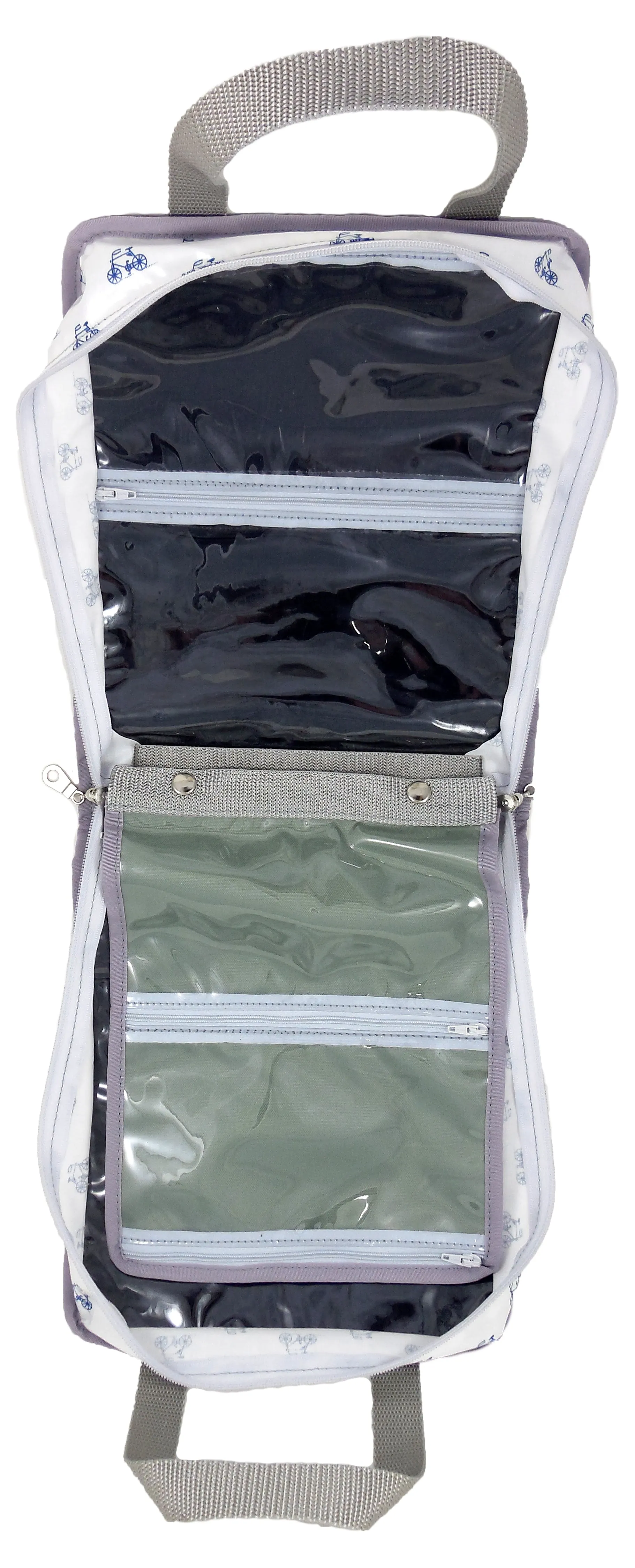 TBSLH- Bicycle Blues Hanging Toiletry Bag