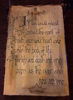 THE SPIRIT OF DEATH AND BODY OF LIFE TAPESTRY