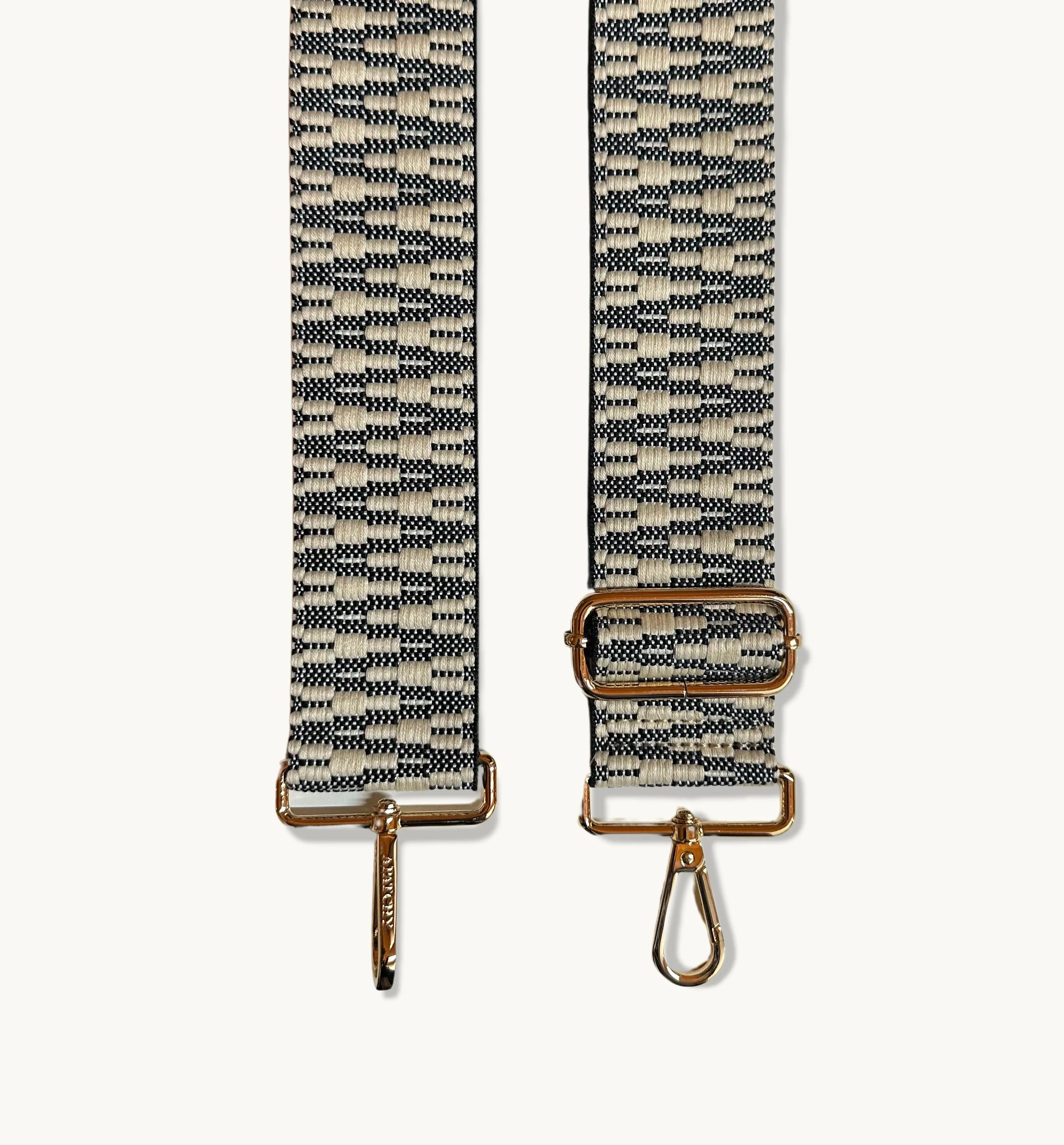 The Tassel Dark Grey Leather Crossbody Bag With Midnight Zigzag Strap