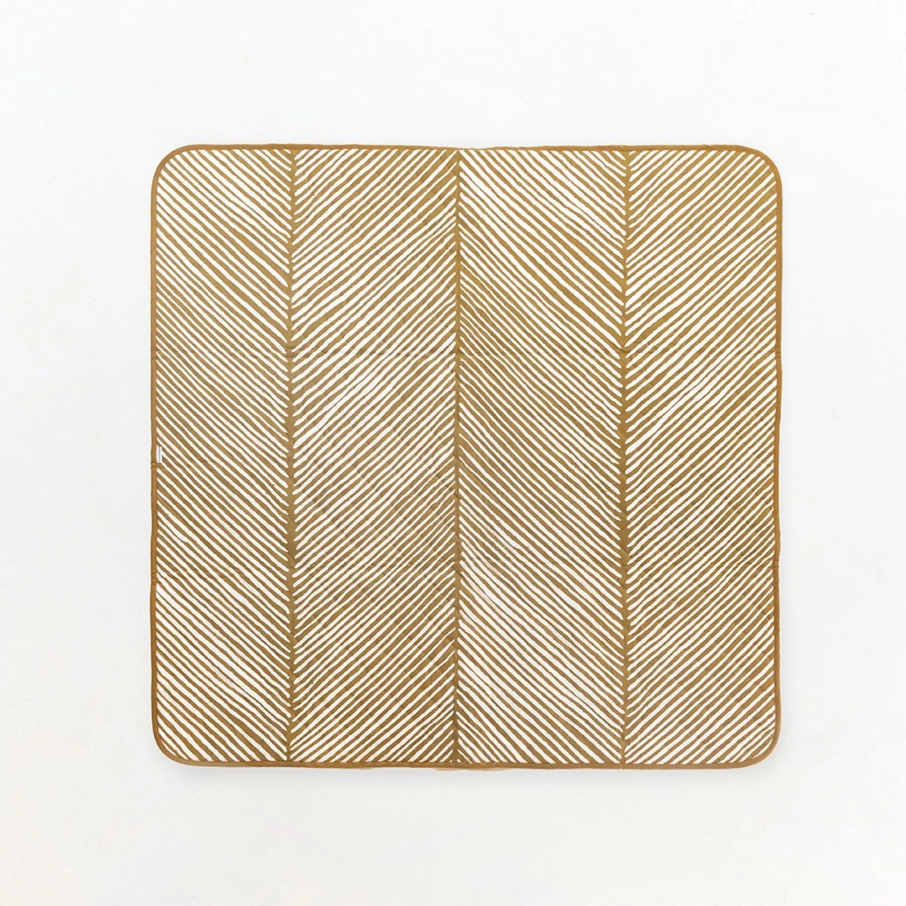 Toddlekind Waterproof Organic Travel Mat - Sand Castle - 120x120cm