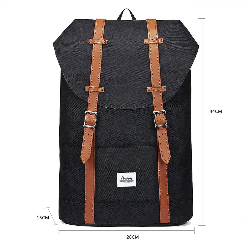 Travel Casual Backpack, Laptop Daypack, EP6-1（ Black / 18L ）