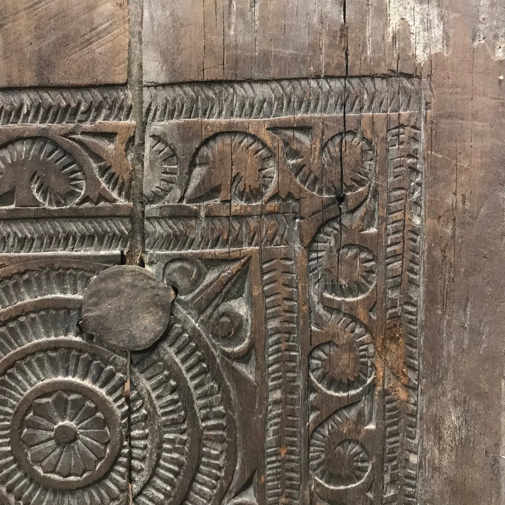 Tribal Window Shutter From Maharastra - 19th Century