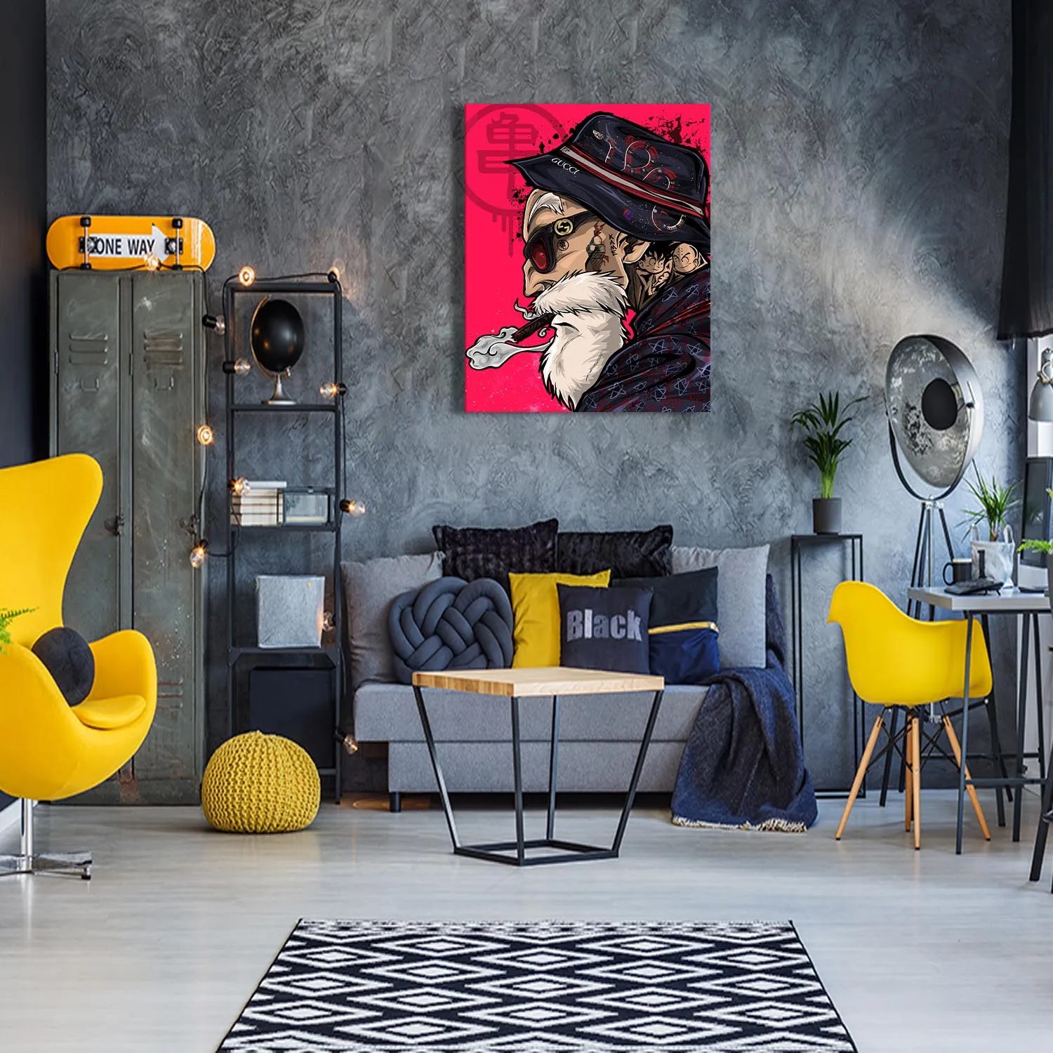 Turtle Hermit Master Canvas Wall Art