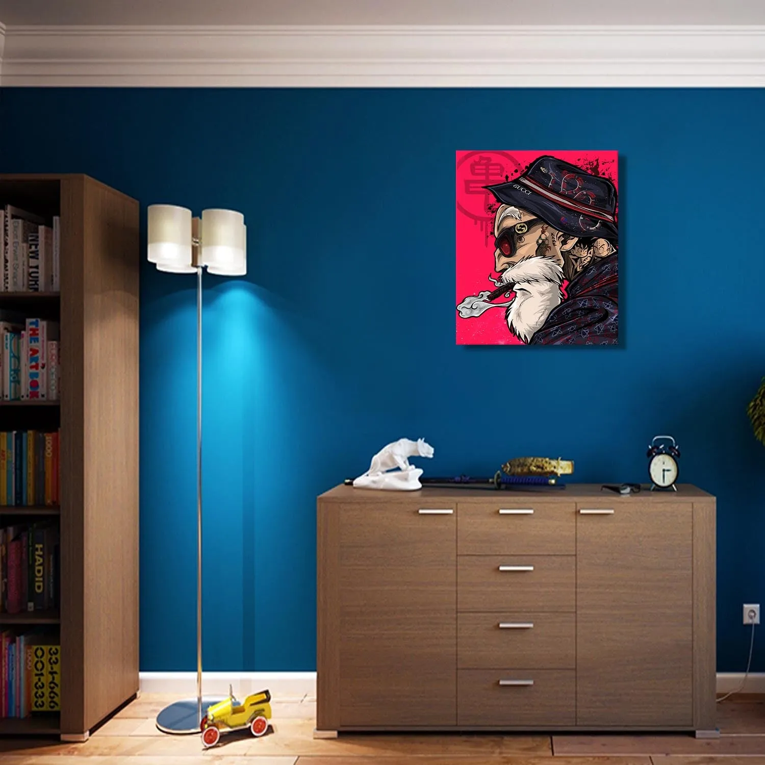 Turtle Hermit Master Canvas Wall Art