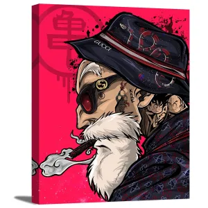 Turtle Hermit Master Canvas Wall Art