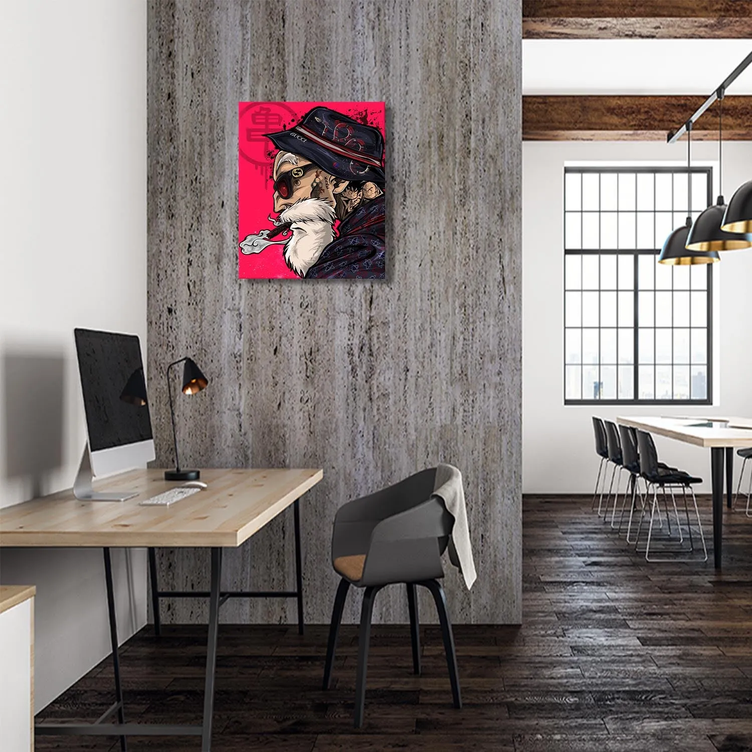 Turtle Hermit Master Canvas Wall Art