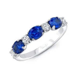 Uneek Straight Ring-Color 18K White Gold R003U