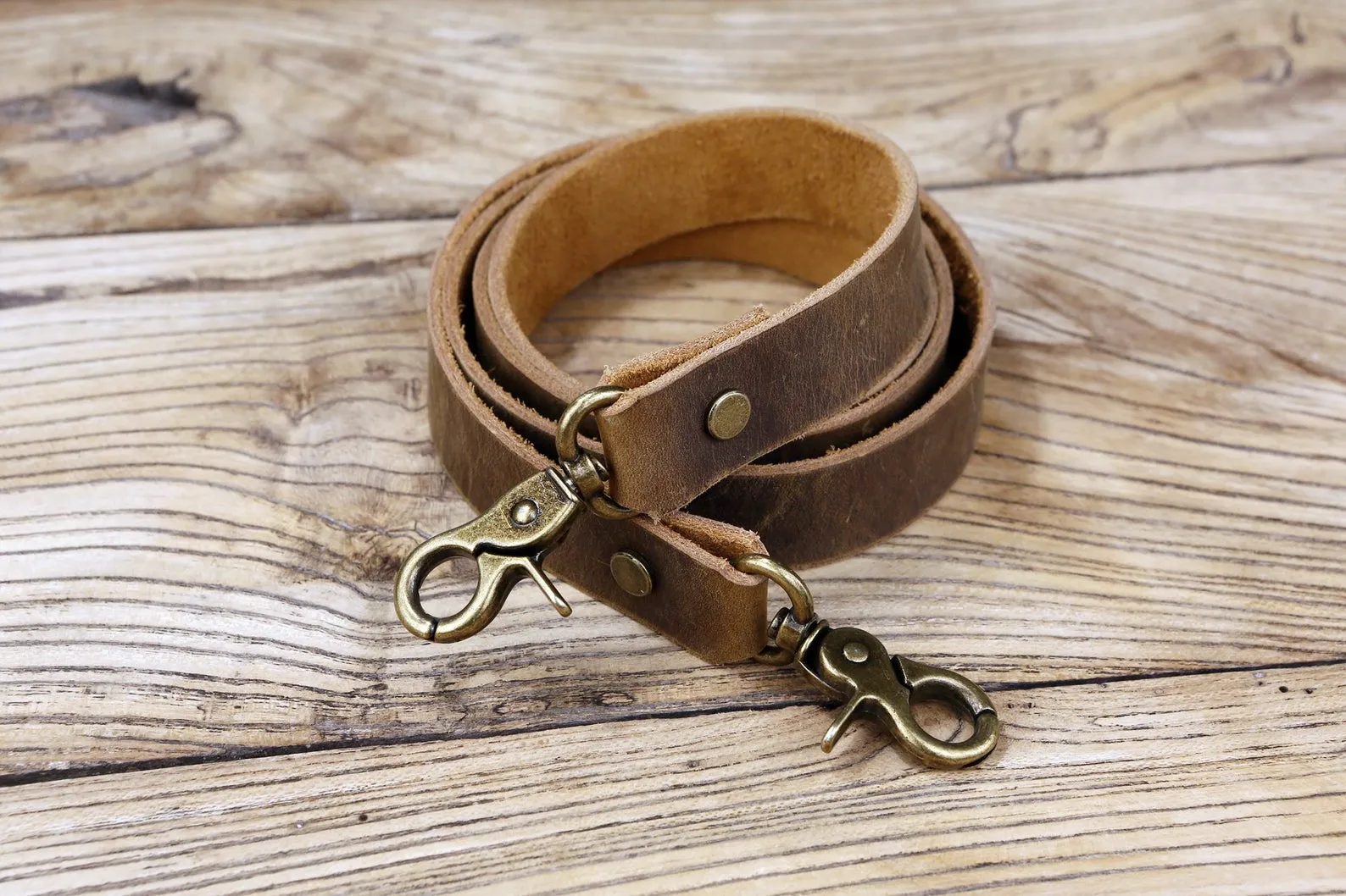 Vintage brown leather bag for men