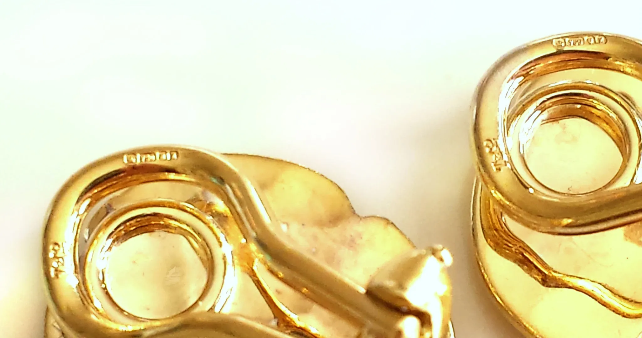 Vintage Tiffany & Co. 18k Yellow Gold Dragonfly Earrings – Clip Fastenings