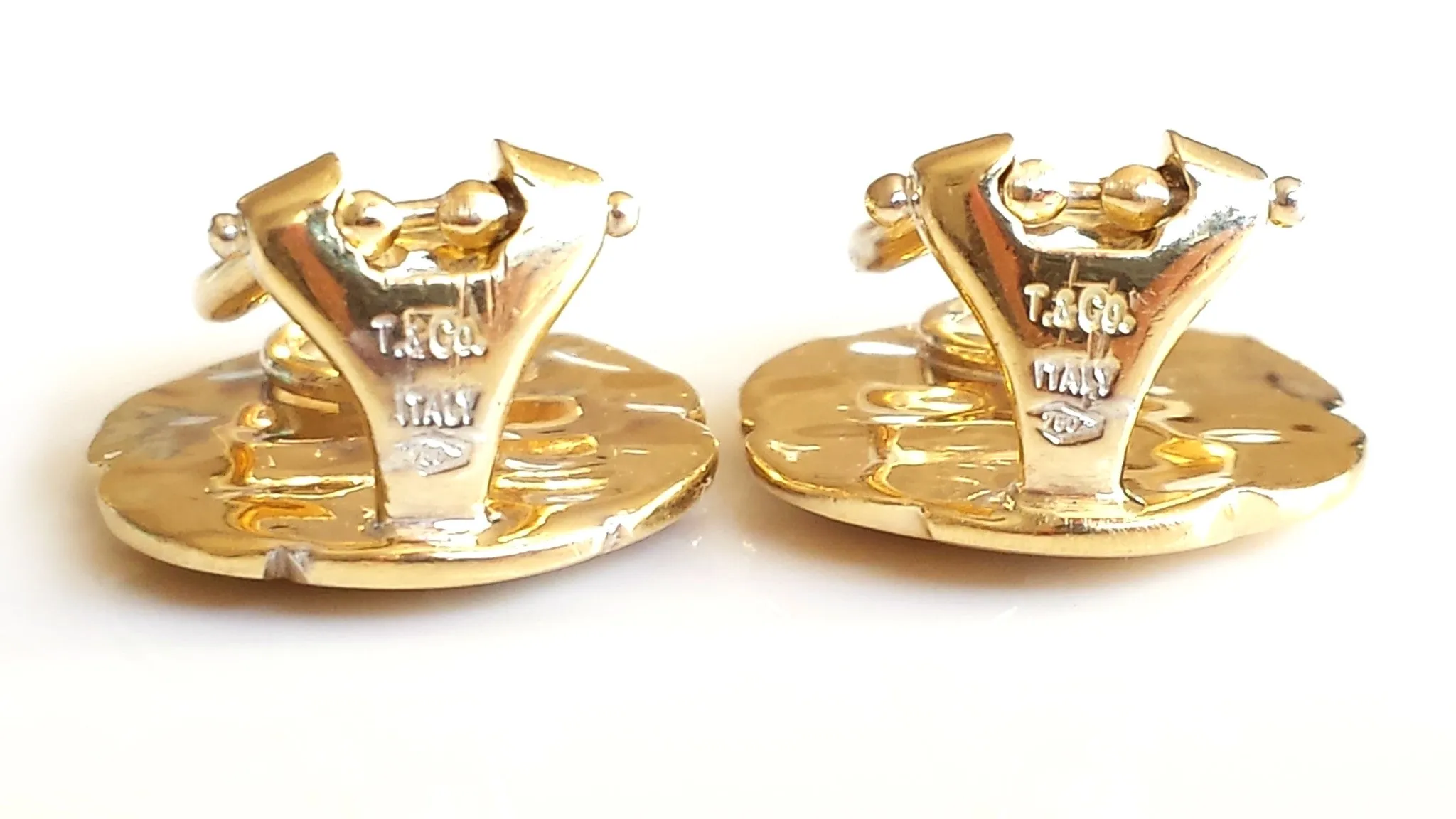 Vintage Tiffany & Co. 18k Yellow Gold Dragonfly Earrings – Clip Fastenings
