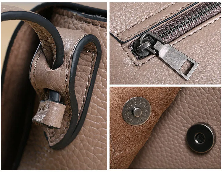 Vintage Womens Leather Saddle Bag Crossbody Bags Purse for Women
