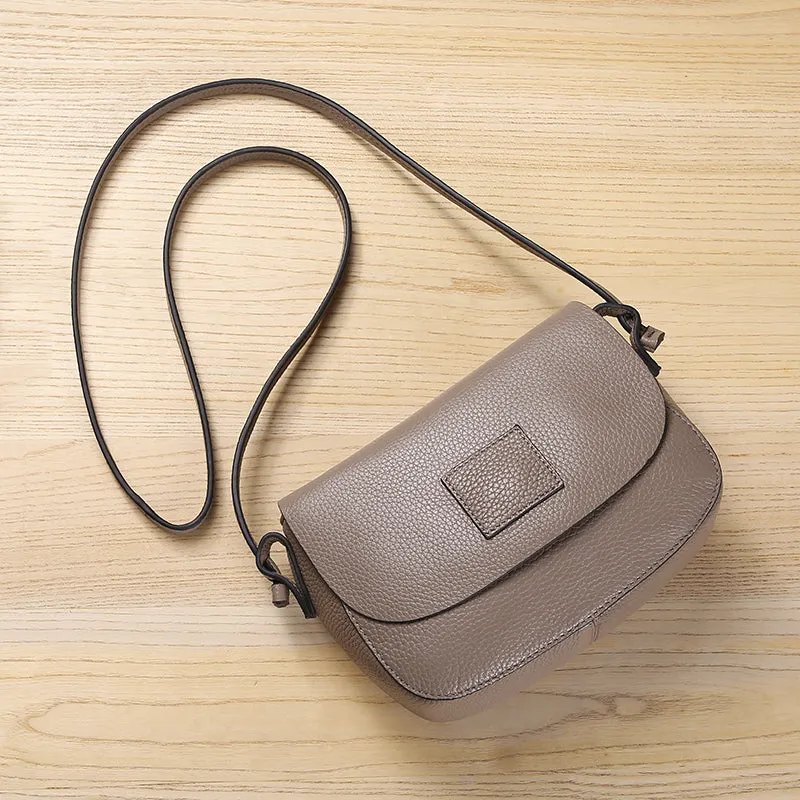 Vintage Womens Leather Saddle Bag Crossbody Bags Purse for Women