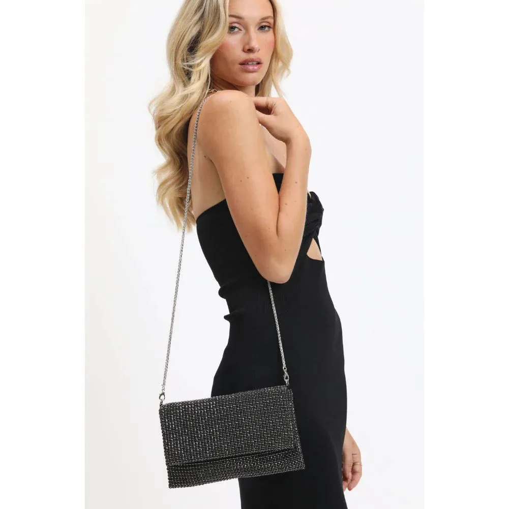 Vivi Rhinestone Evening Bag | Black